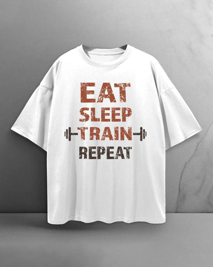 Power Eat/Sleep T-shirt Oversized