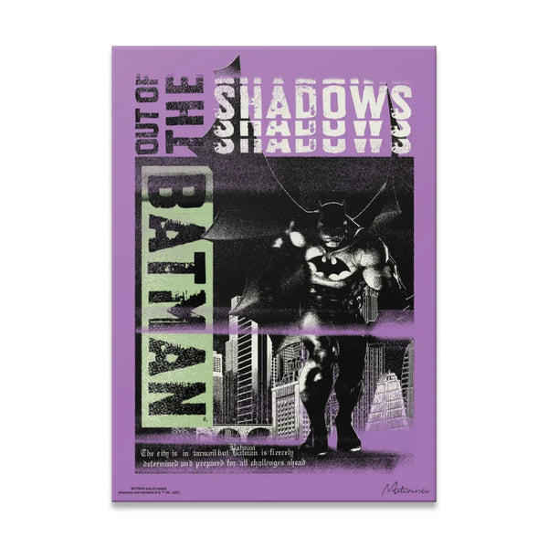 Batman Metal Poster Out of the Shadows