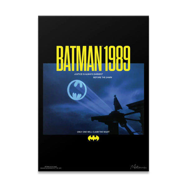 Batman Metal Poster 1989 Dawn of Justice