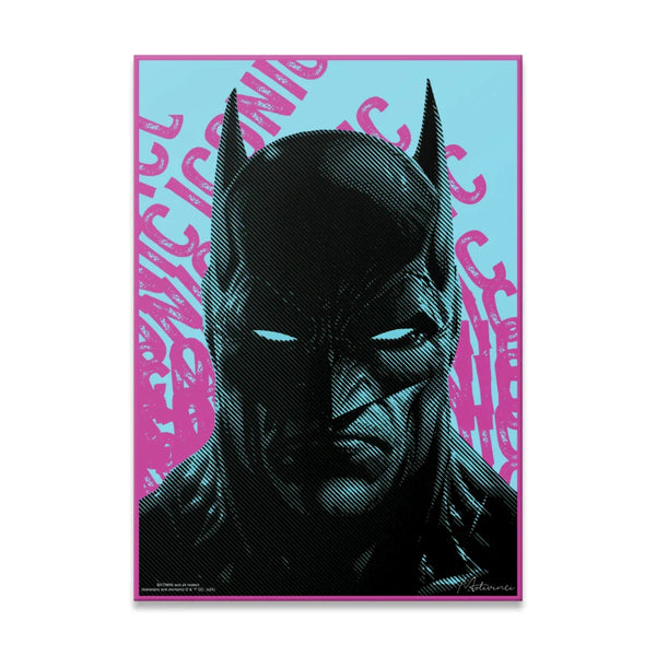 Batman Metal Poster Neon Vigilante