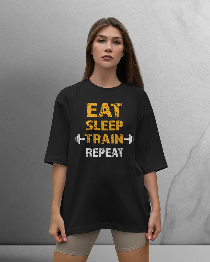 Power Eat/Sleep T-shirt Oversized