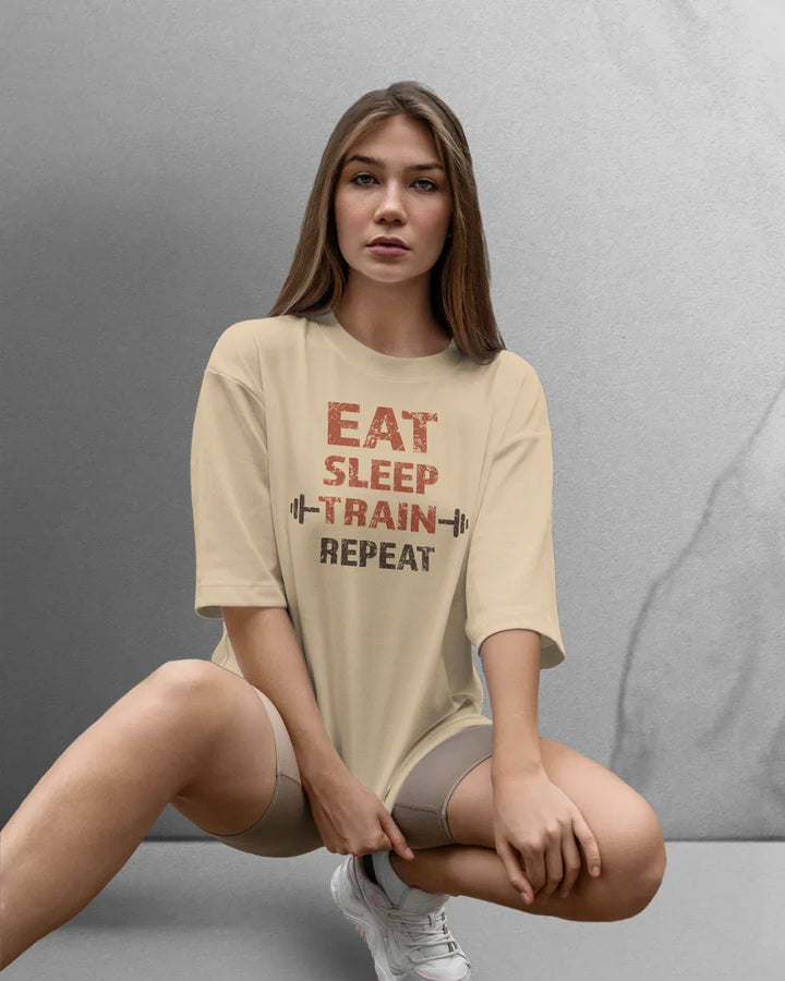 Power Eat/Sleep T-shirt Oversized