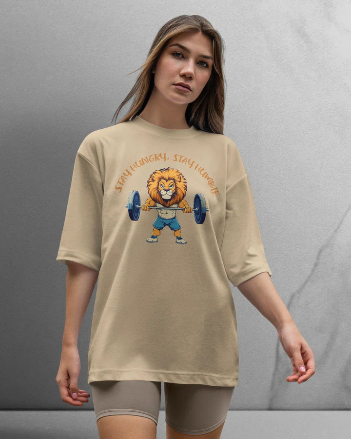 Power Stay Hungry T-shirt Oversized