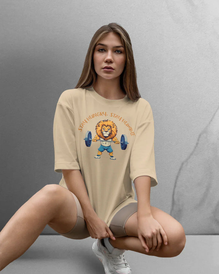 Power Stay Hungry T-shirt Oversized