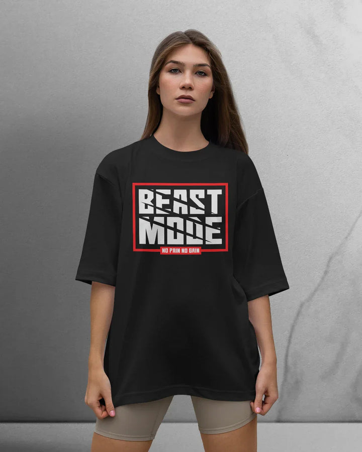 Power Beast Mode T-shirt Oversized