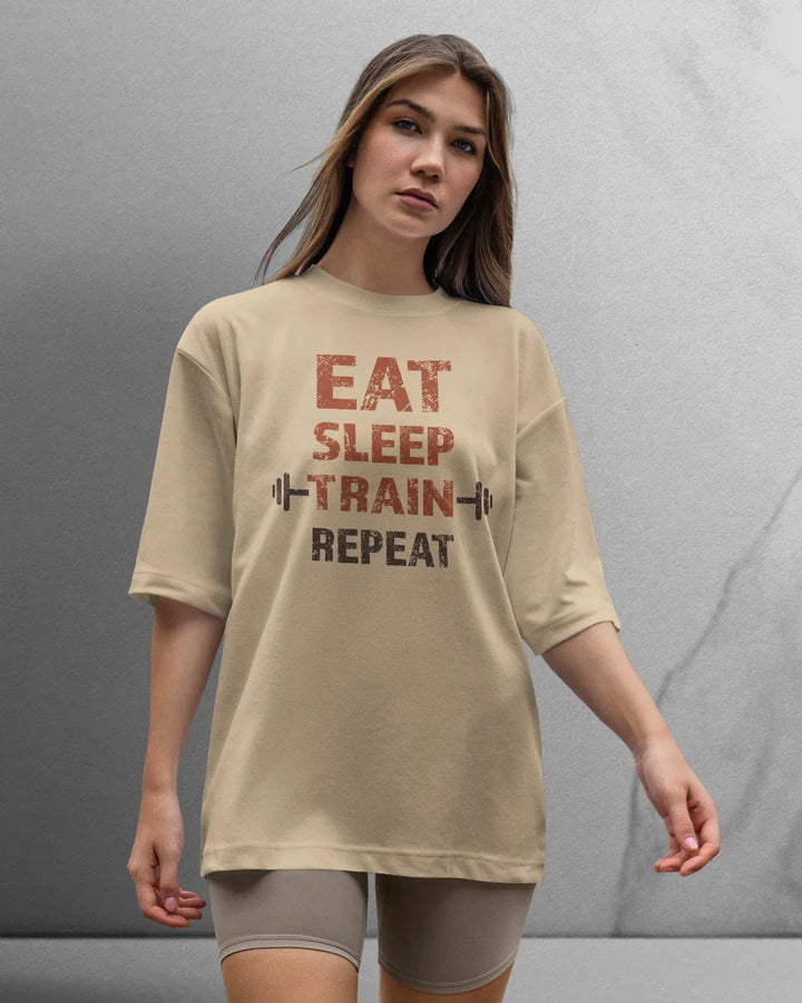 Power Eat/Sleep T-shirt Oversized