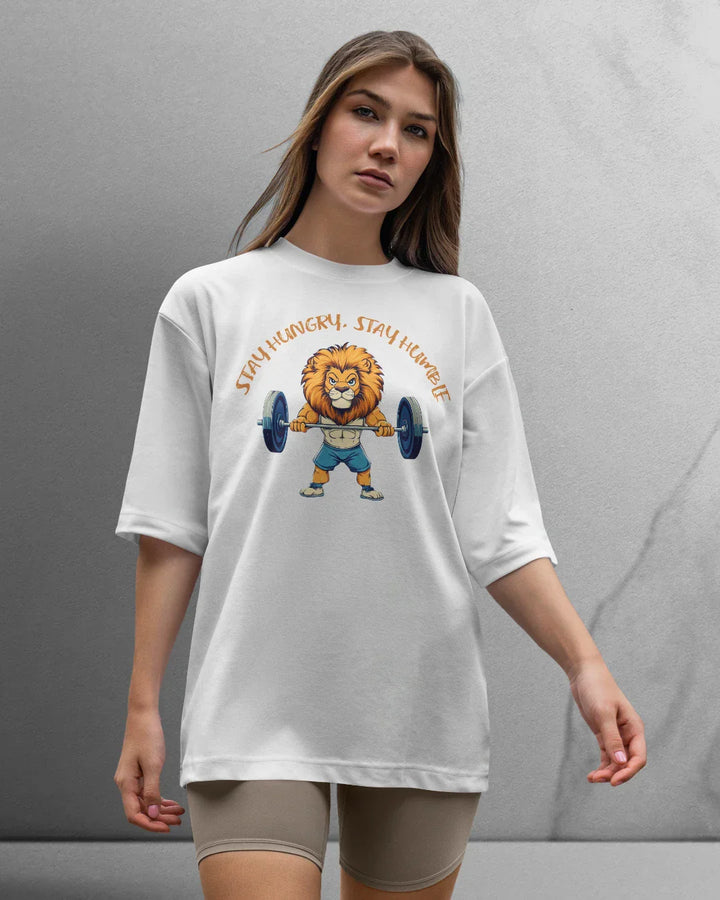 Power Stay Hungry T-shirt Oversized