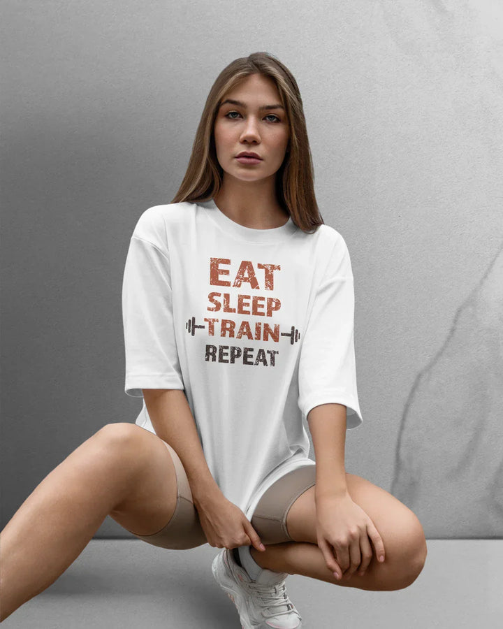 Power Eat/Sleep T-shirt Oversized