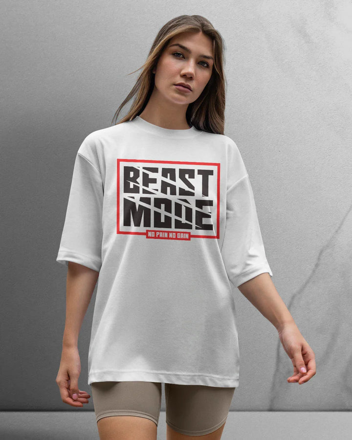 Power Beast Mode T-shirt Oversized