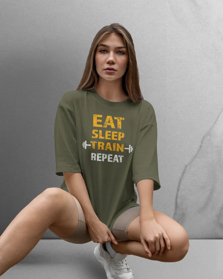 Power Eat/Sleep T-shirt Oversized