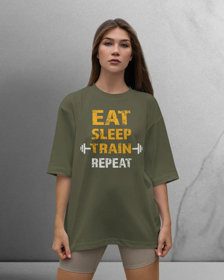 Power Eat/Sleep T-shirt Oversized