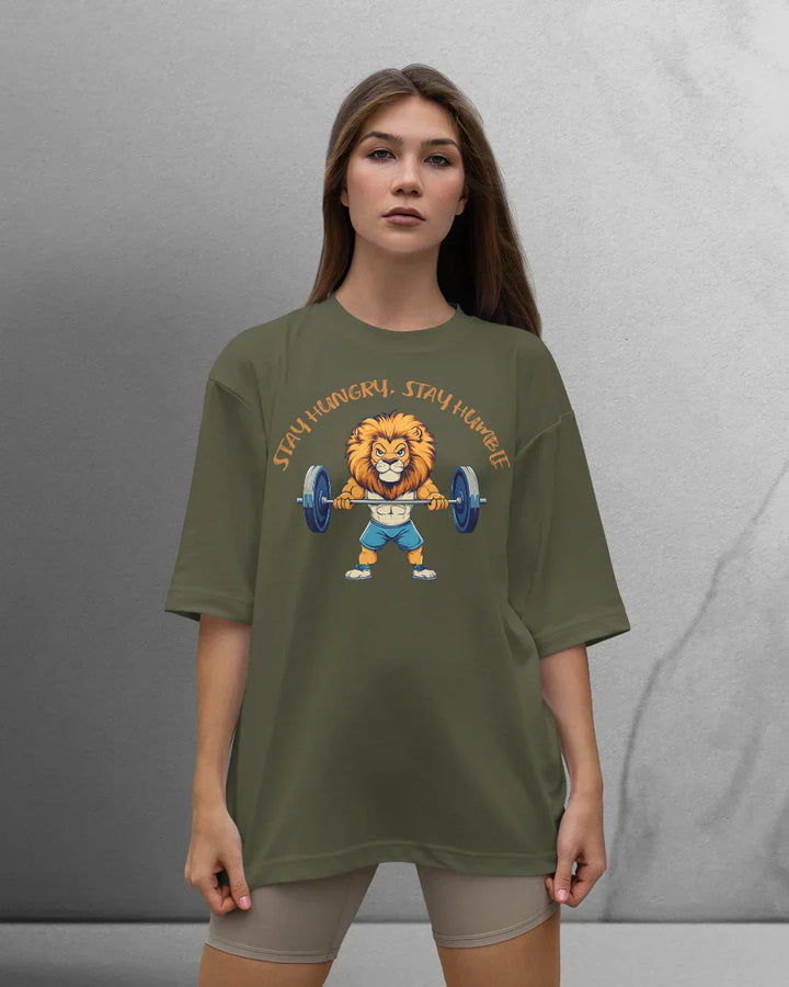 Power Stay Hungry T-shirt Oversized