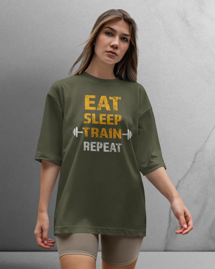 Power Eat/Sleep T-shirt Oversized